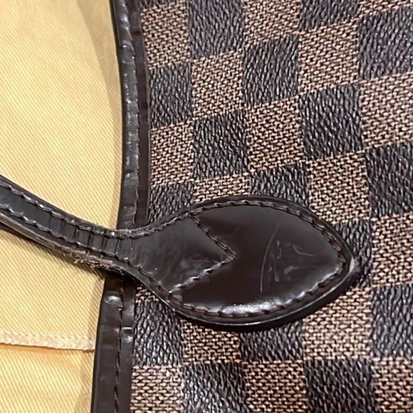 Louis Vuitton Neverfull MM Damier Ebene Tote Shoulder Bag Handbag - Picture 16 of 16